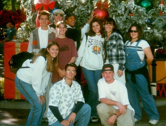 My friends and I at Disneyland