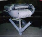 A mounted pole holder