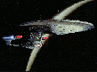 Star Trek Enterprise in space